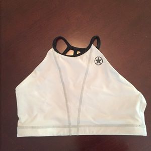 Gray savage barbell bra